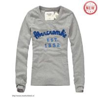 dames abercrombie fitch lang tees est 1892 blauw grijs Kleren Verkopen 8n4y3640